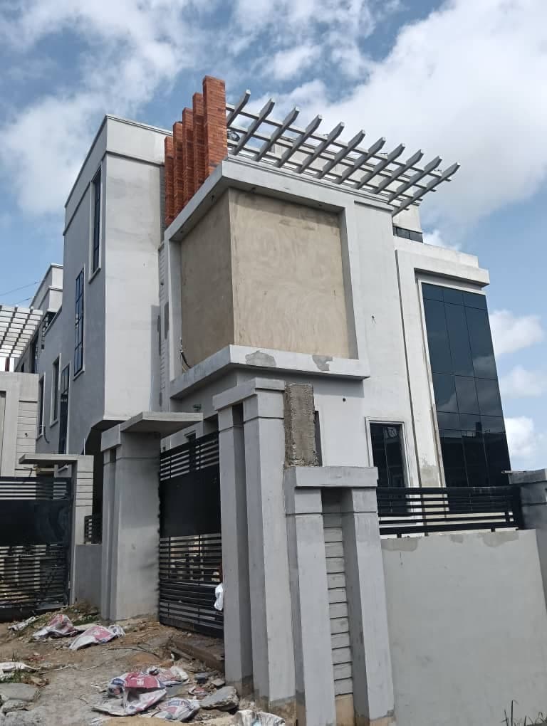 Alaka Estate Finished Exterior Front Elevation